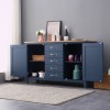 Blue Painted Large Sideboard with Oak